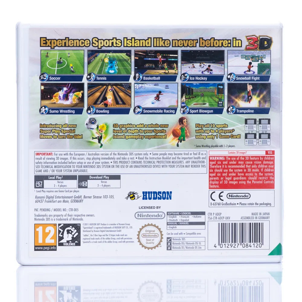 Sports Island 3D - Nintendo 3DS spill - Retrospillkongen