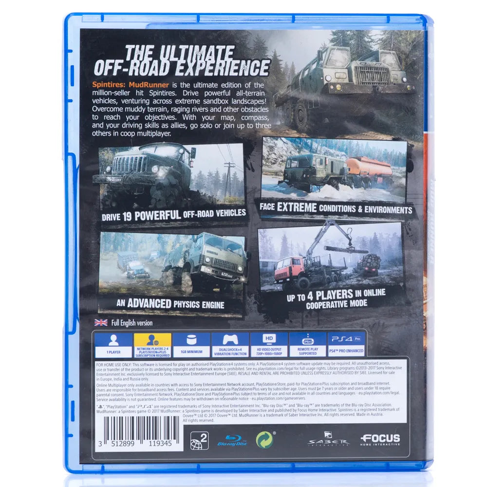 Spintires: MudRunner - PS4 spill