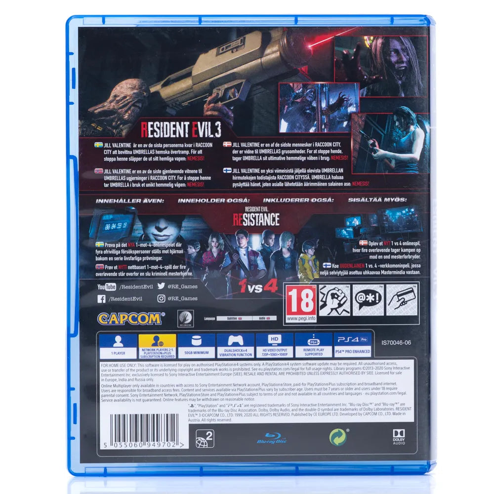 Resident Evil 3 - PS4 spill