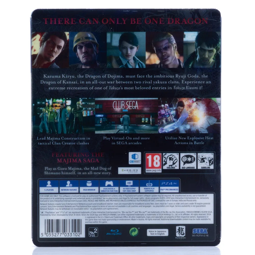 Yakuza: Kiwami (Steelbook Edition) - PS4 spill - Retrospillkongen
