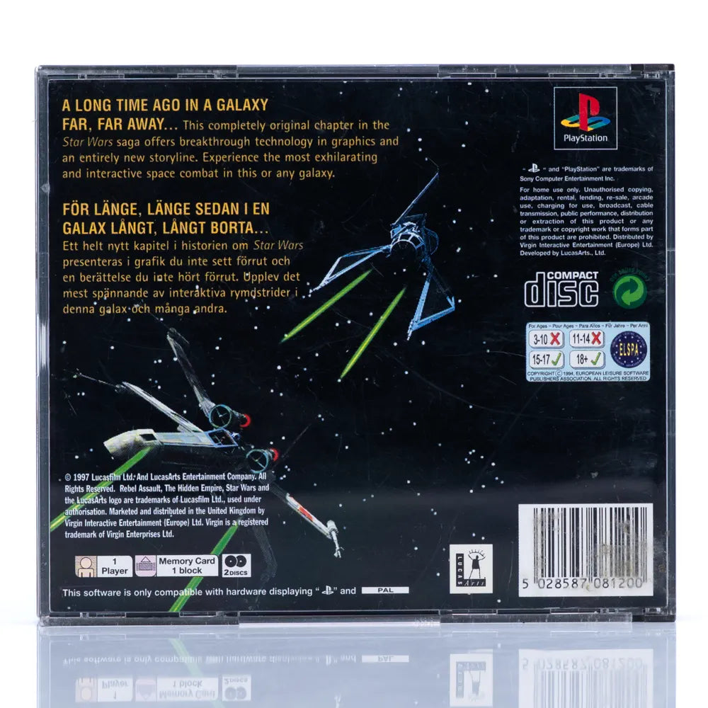 Star Wars: Rebel Assault II: The Hidden Empire - PS1 spill - Retrospillkongen