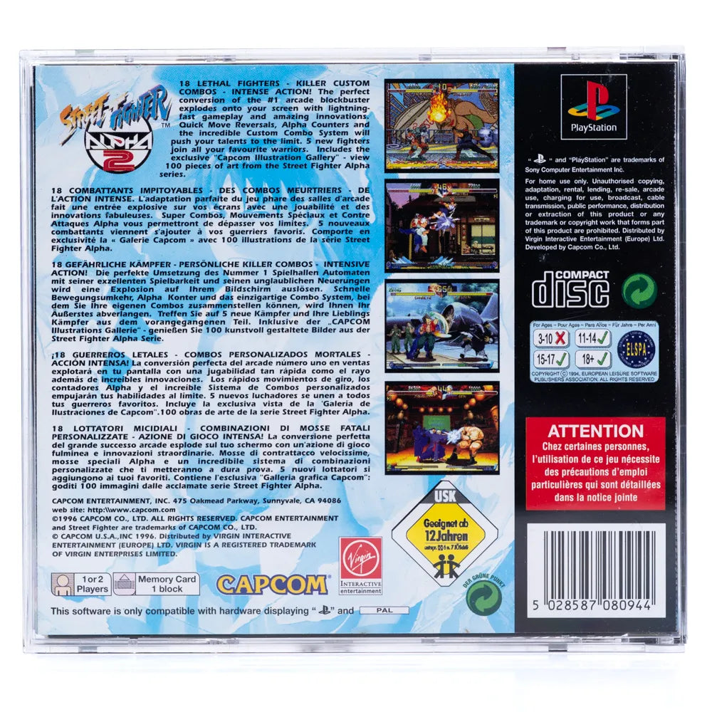 Street Fighter Alpha 2 - PS1 spill - Retrospillkongen