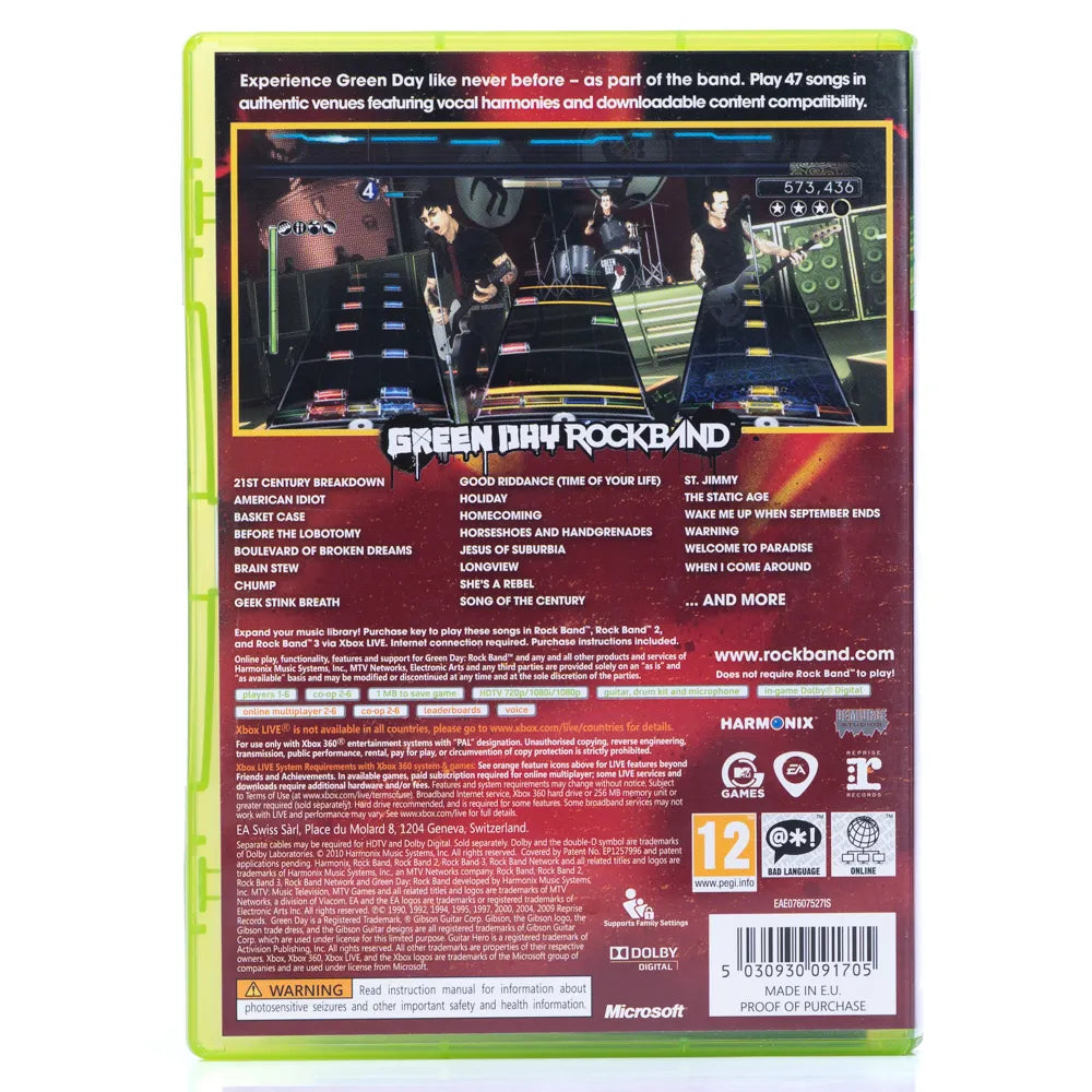 Green Day: Rock Band - Xbox 360 spill - Retrospillkongen