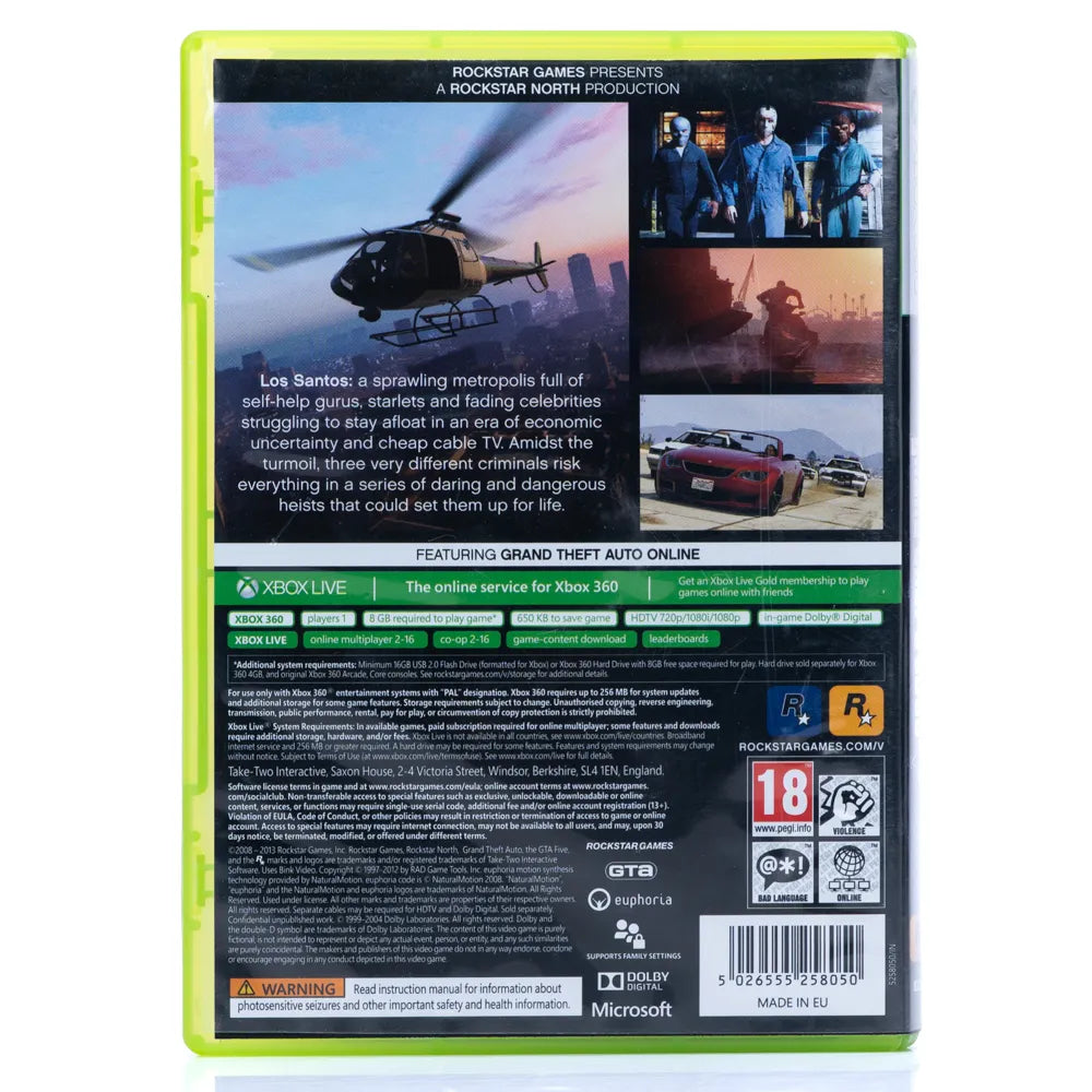 Grand Theft Auto V - Xbox 360 spill - Retrospillkongen
