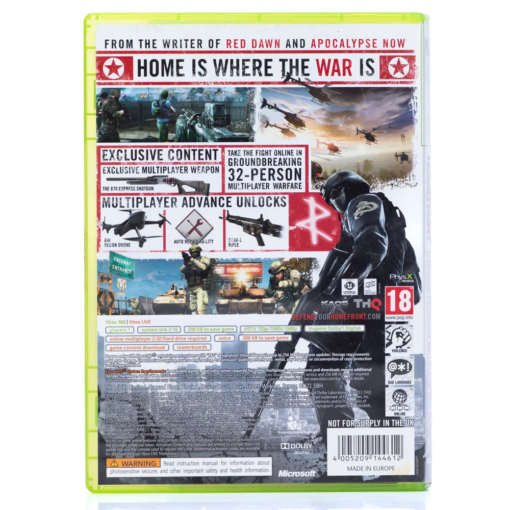 Homefront - Xbox 360 spill - Retrospillkongen