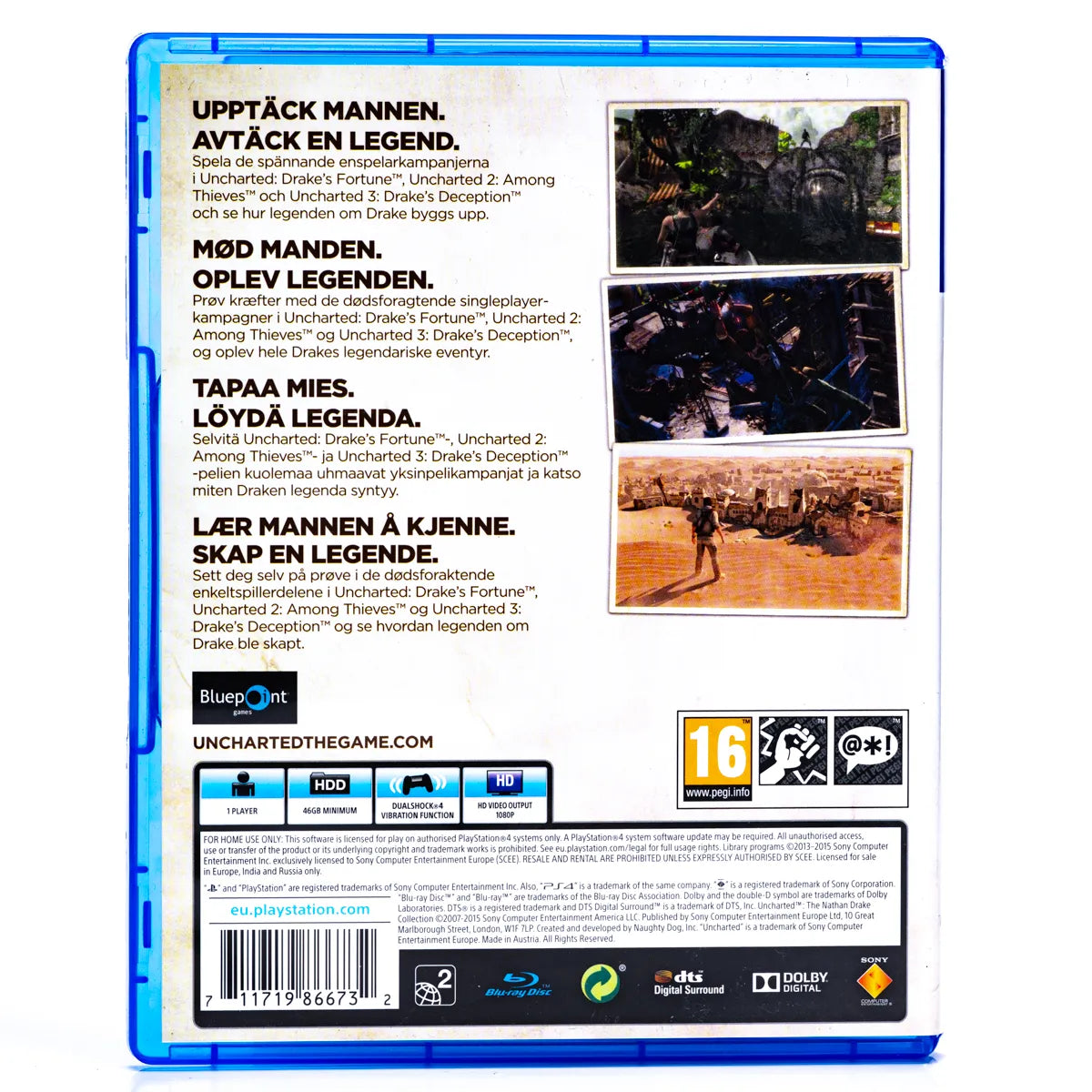 Uncharted: The Nathan Drake Collection - PS4 spill - Retrospillkongen