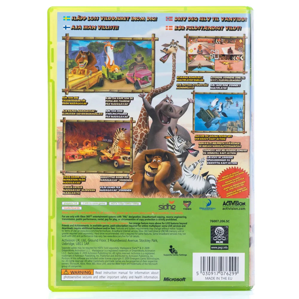 Madagascar Kartz - Xbox 360 spill - Retrospillkongen
