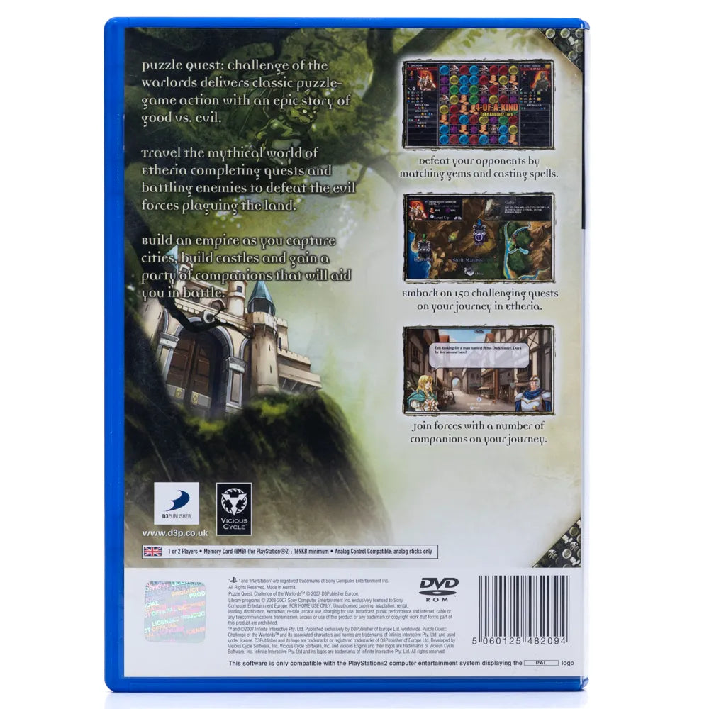 Puzzle Quest: Challenge of the Warlords - PS2 spill - Retrospillkongen