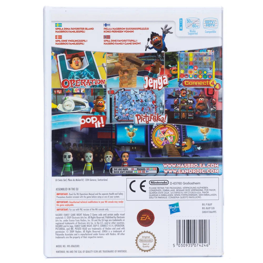 Hasbro Family Game Night Volume 2 - Wii Spill - Retrospillkongen