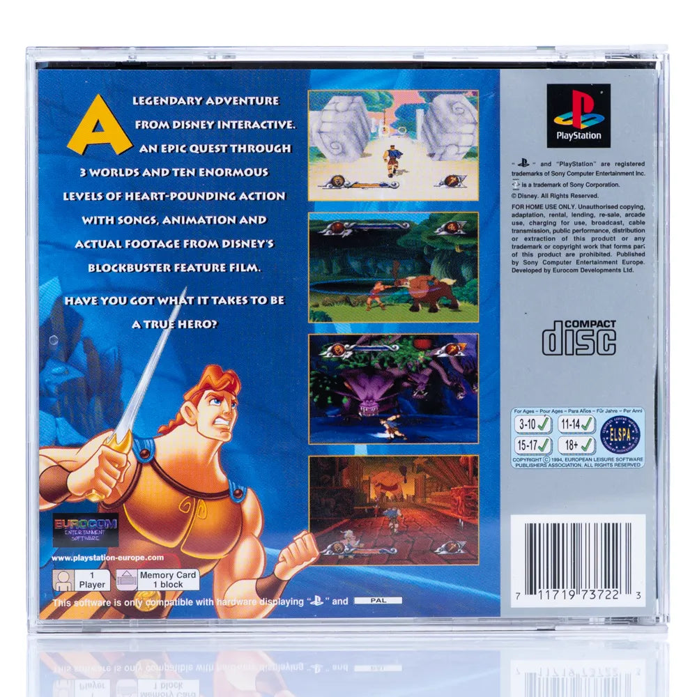 Disney's Action Game Featuring Hercules - PS1 spill - Retrospillkongen
