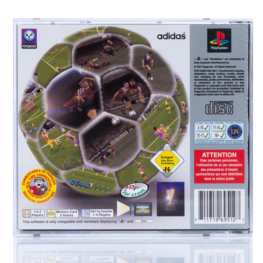 Adidas Power Soccer - PS1 spill - Retrospillkongen