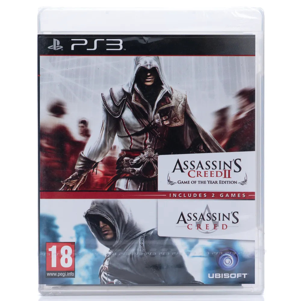 Assassin's Creed II: Game of the Year Edition + Assassin's Creed - PS3 spill (Forseglet) - Retrospillkongen
