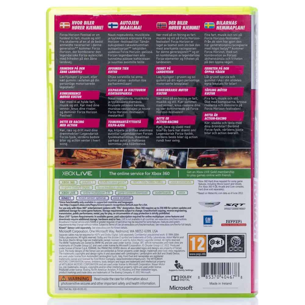 Forza Horizon - Xbox 360 spill - Retrospillkongen
