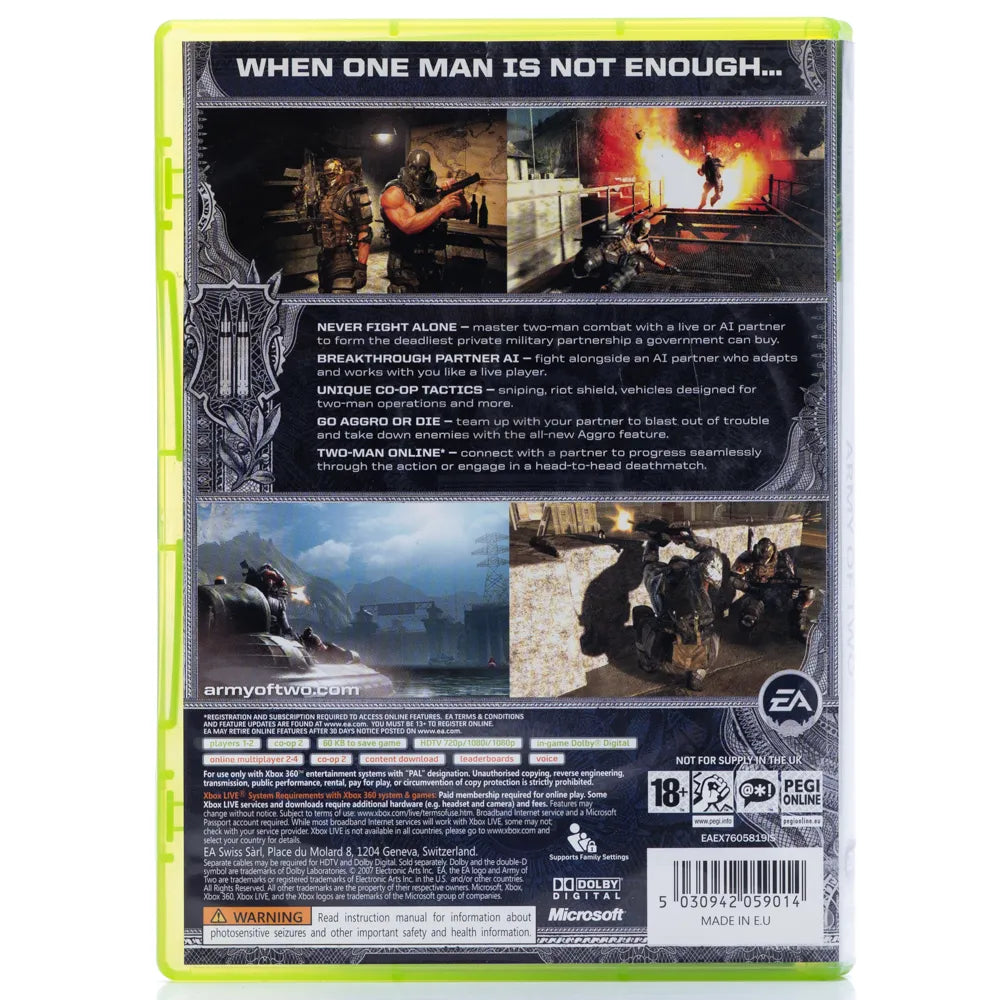 Army of Two - Xbox 360 spill - Retrospillkongen