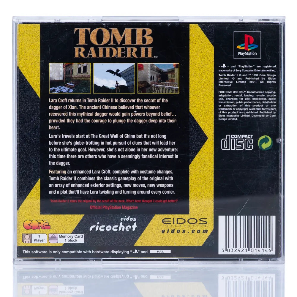 Tomb Raider II: Starring Lara Croft - PS1 spill - Retrospillkongen
