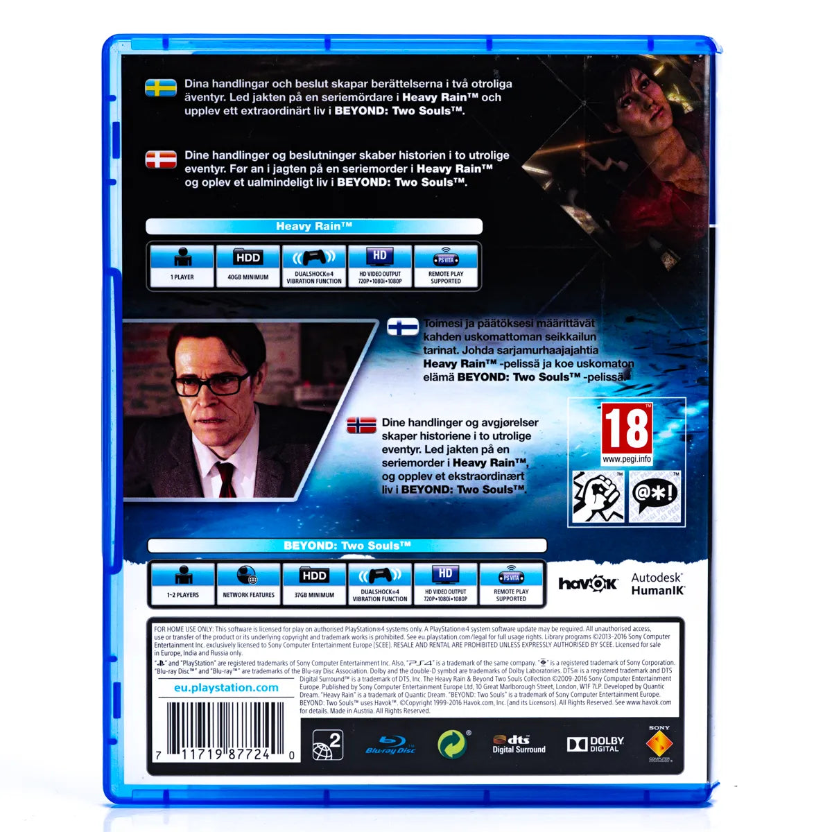 Heavy Rain & Beyond: Two Souls Collection - PS4 Spill - Retrospillkongen