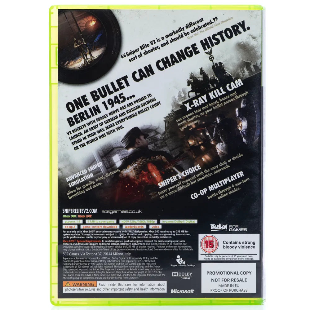 Sniper Elite V2 - Xbox 360 Spill - Retrospillkongen