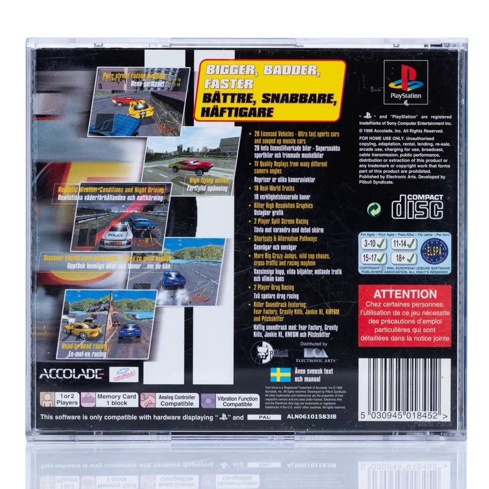 Test Drive 5 - PS1 spill - Retrospillkongen