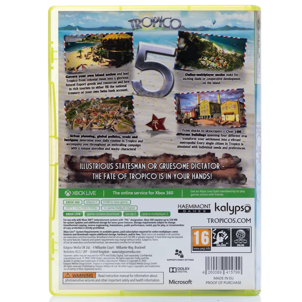 Tropico 5: Limited Special Edition - Xbox 360 spill - Retrospillkongen
