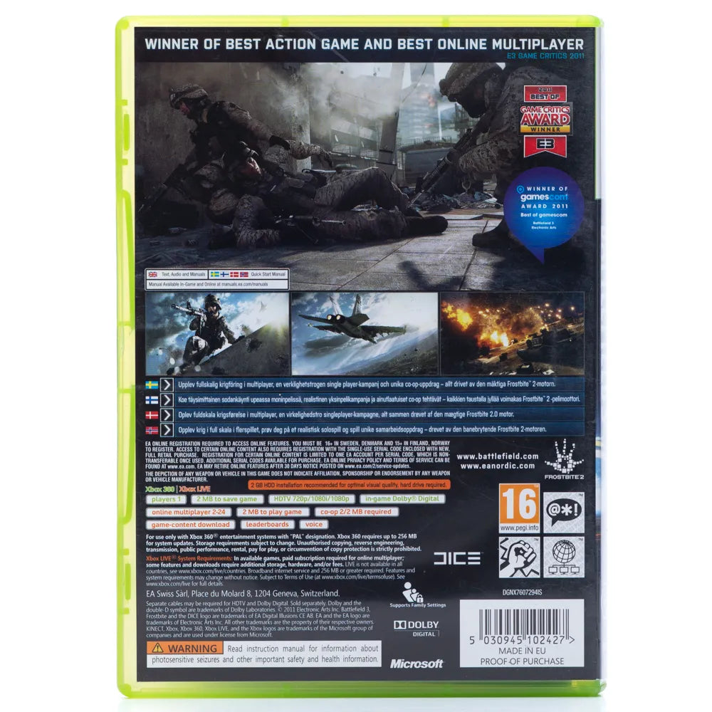 Battlefield 3 - Xbox 360 spill - Retrospillkongen
