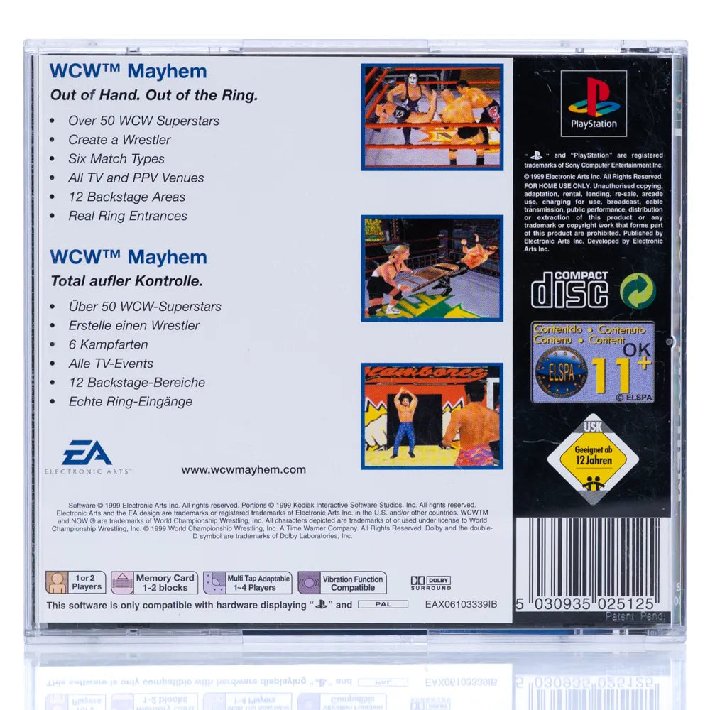 WCW Mayhem - PS1 spill - Retrospillkongen