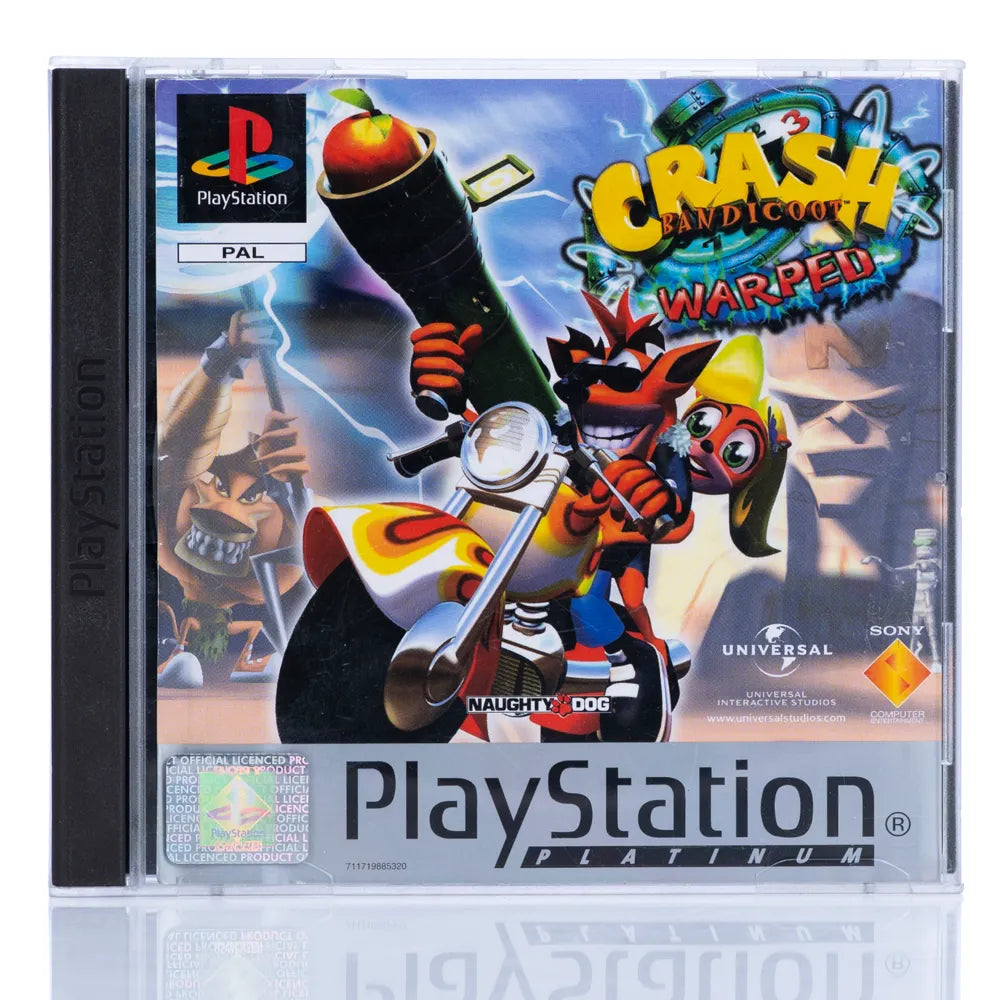 Crash Bandicoot 3: Warped - PS1 spill - Retrospillkongen
