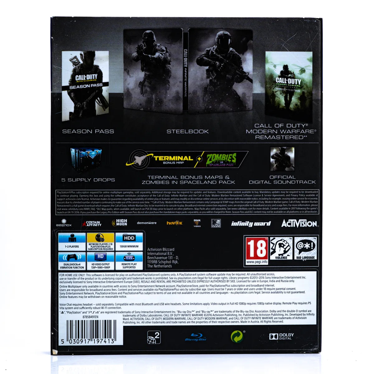 Call of Duty Infinite Warfare (Legacy Pro Edition) - PS4 Spill (Steelbook)