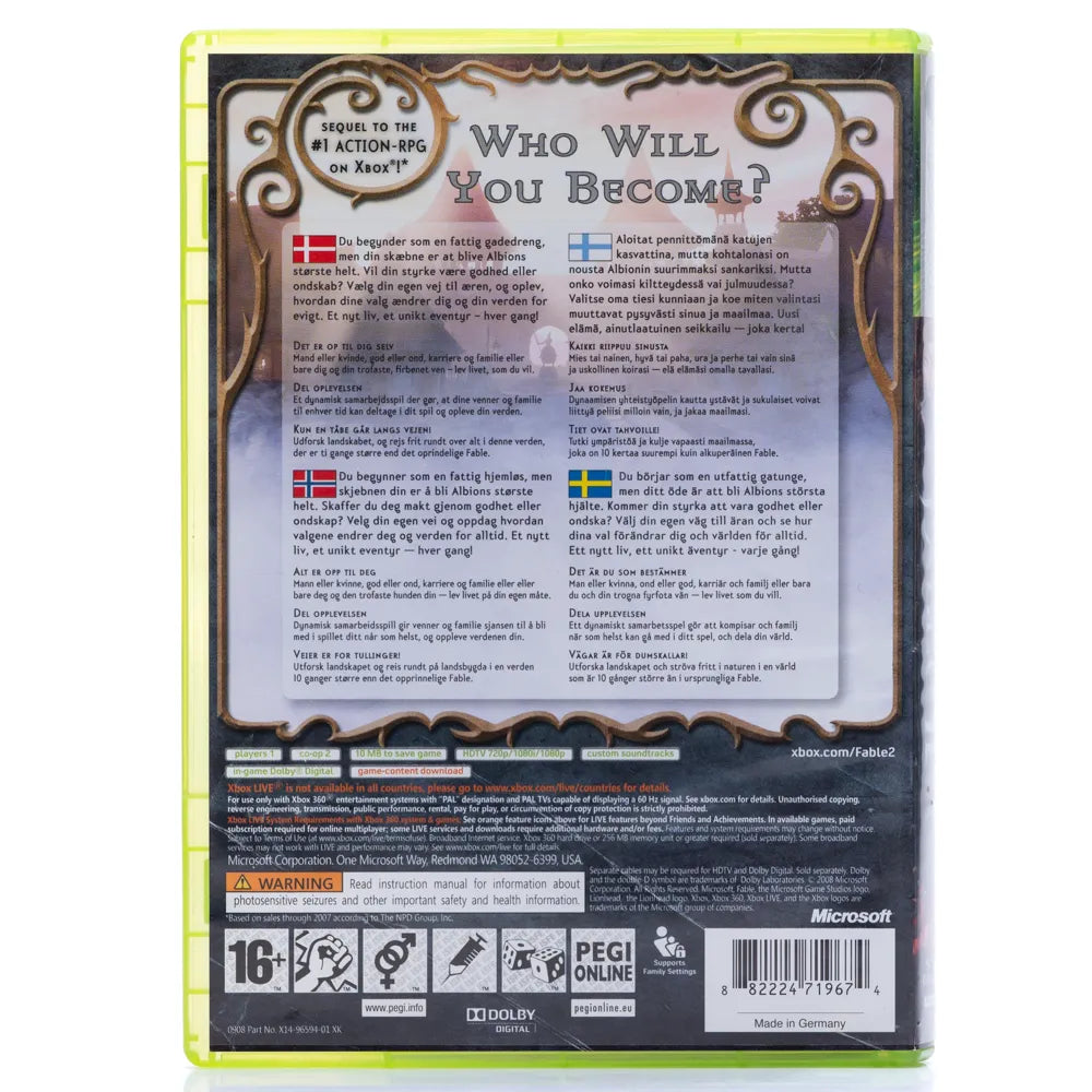 Fable II - Xbox 360 spill