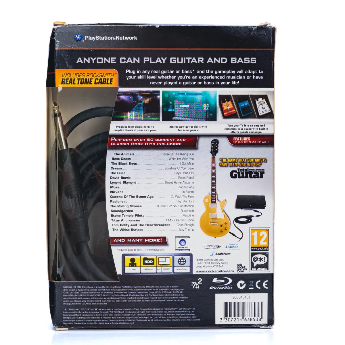 Rocksmith Med Realtone Kabel - PS3 spill (I Eske) - Retrospillkongen