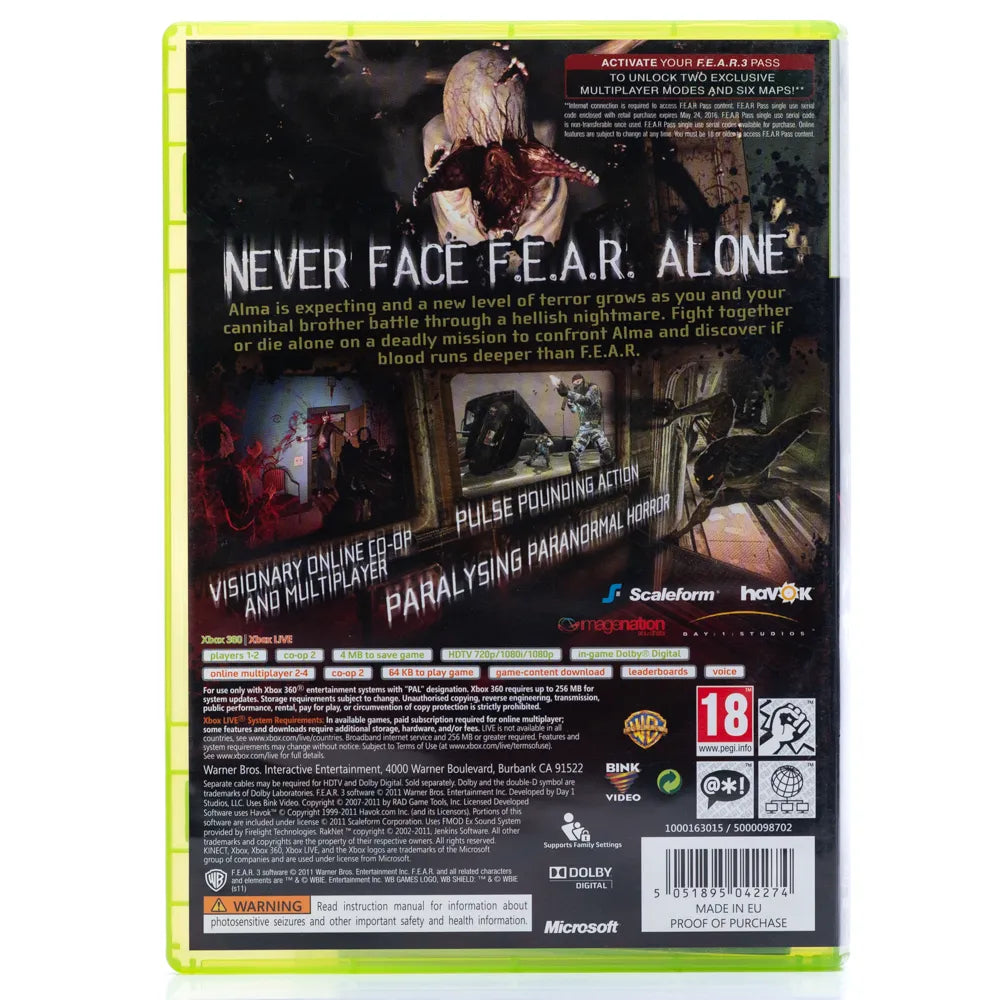 F.E.A.R. 3 - Xbox 360 spill - Retrospillkongen