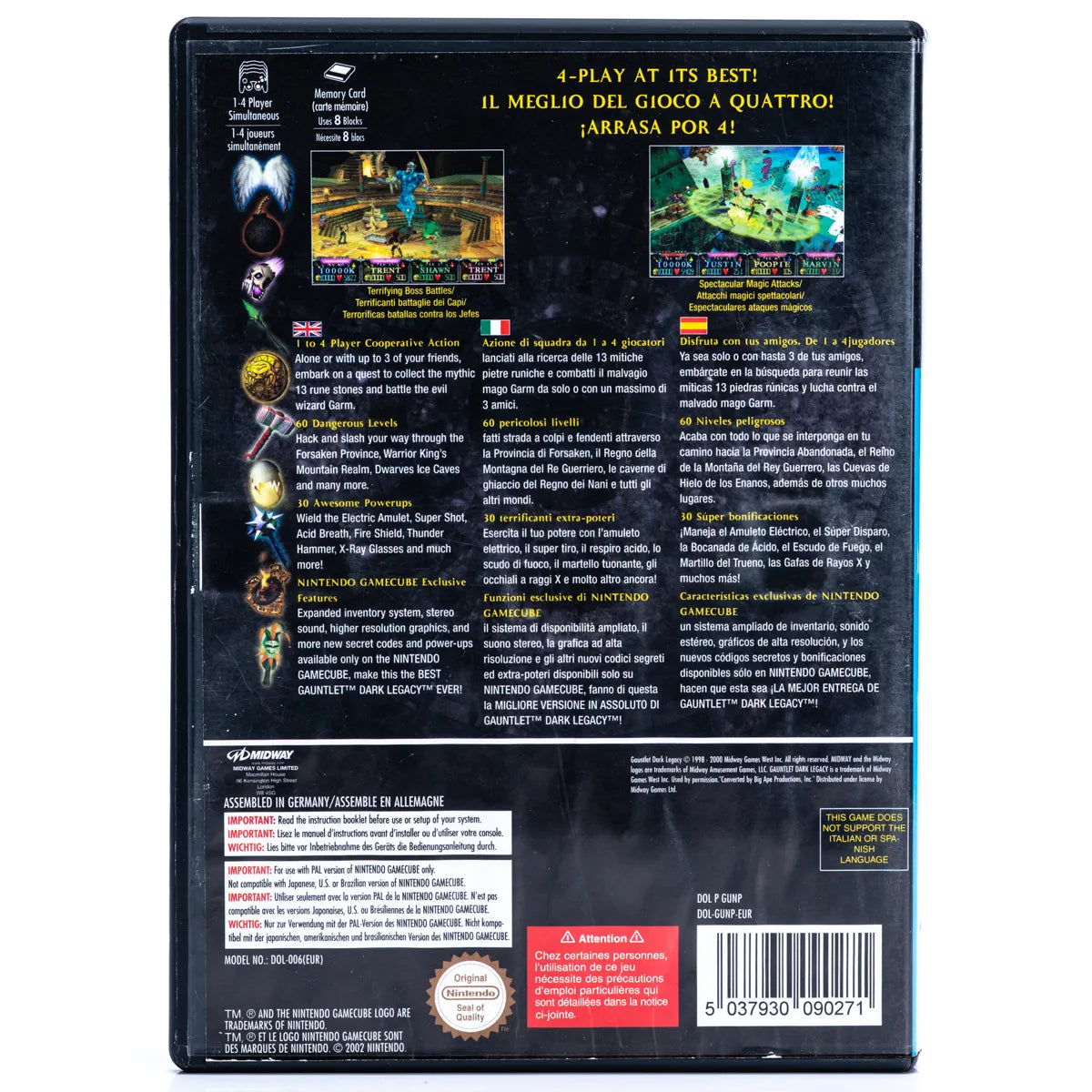 Gauntlet: Dark Legacy - Gamecube spill - Retrospillkongen