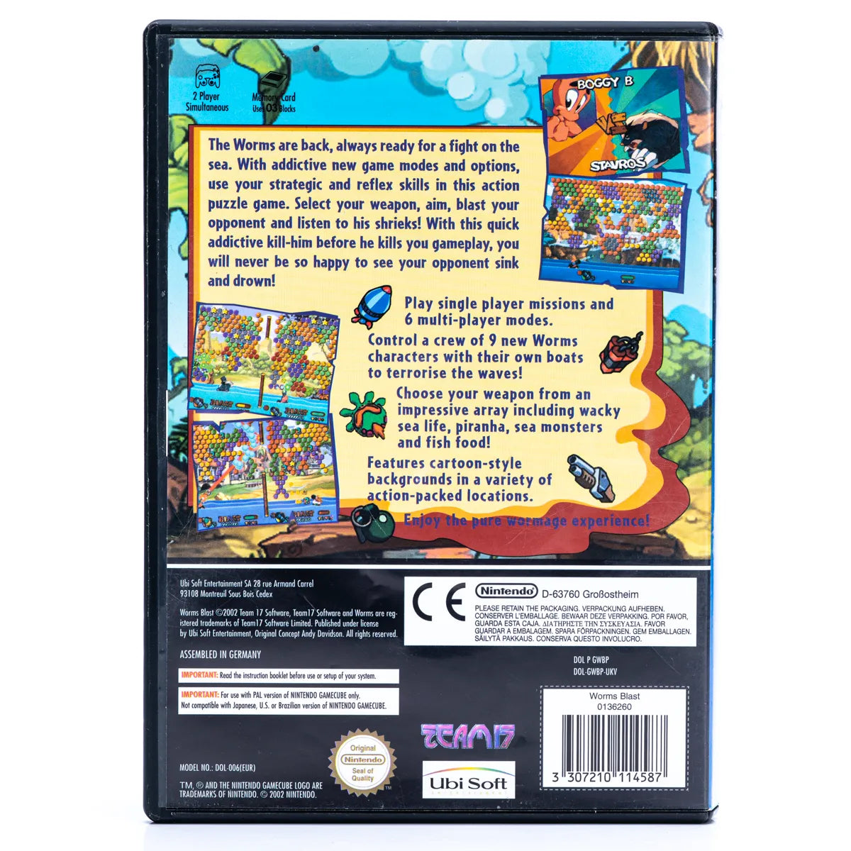 Worms Blast - Gamecube spill - Retrospillkongen