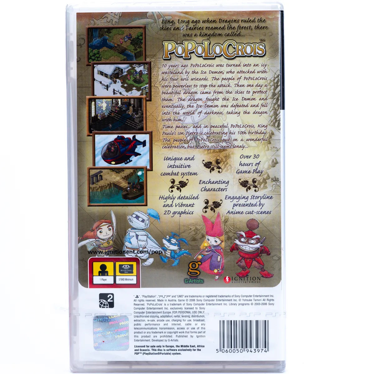 PoPoLoCrois - PSP Spill (Forseglet) - Retrospillkongen