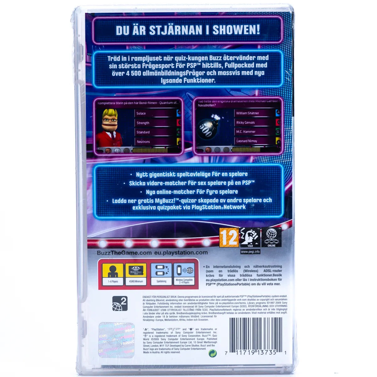 Buzz! Quiz World - PSP Spill (Forseglet) - Retrospillkongen