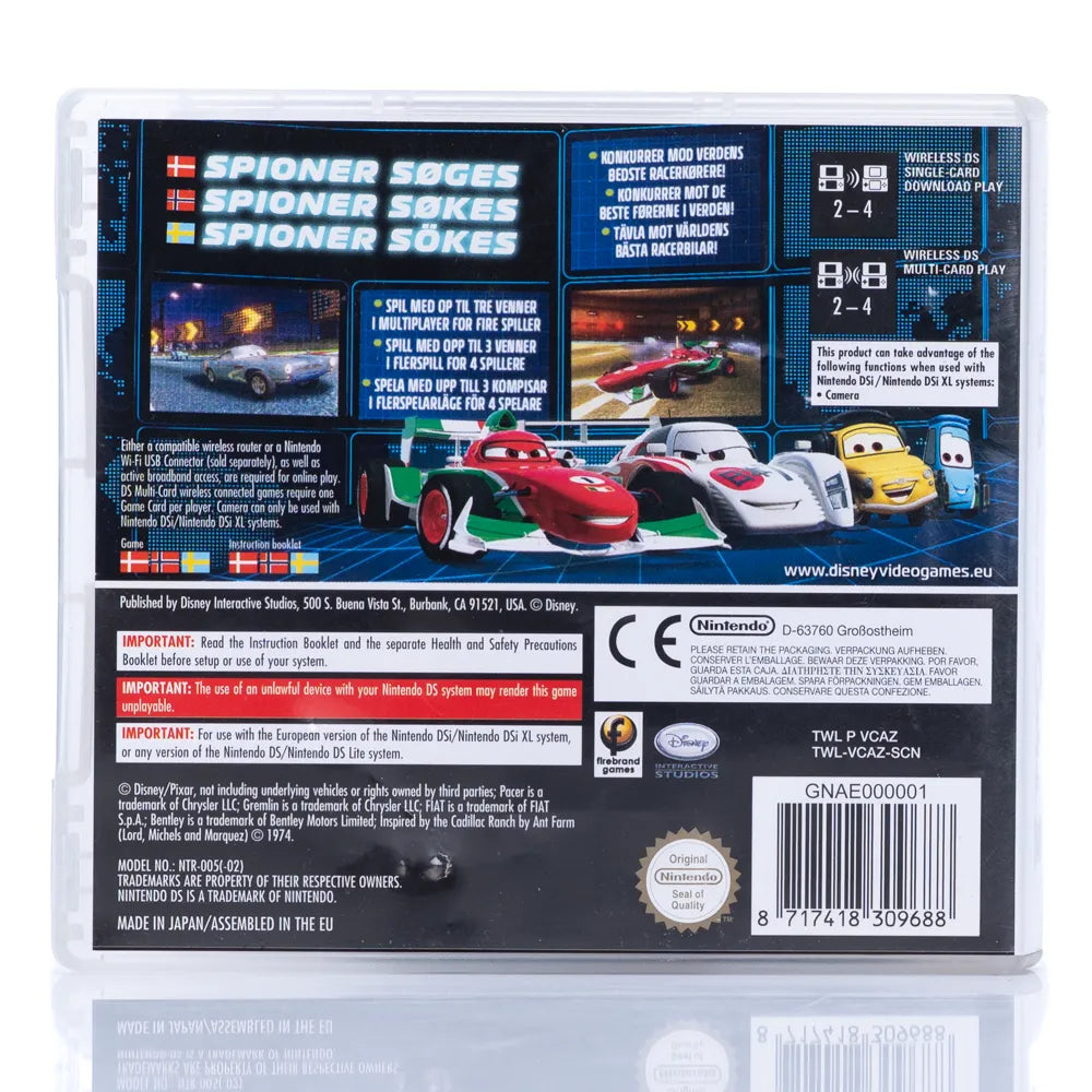 Disney•Pixar Cars 2 - Nintendo DS spill - Retrospillkongen