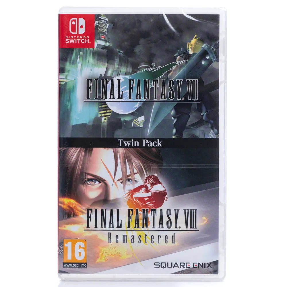 Final Fantasy VII & Final Fantasy VIII Remastered: Twin Pack - Switch spill (Forseglet) - Retrospillkongen