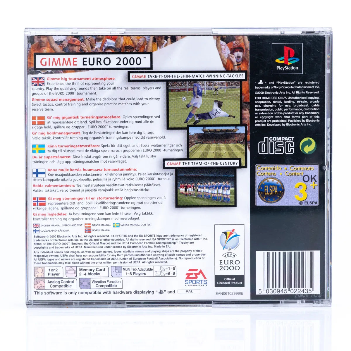 UEFA Euro 2000 - PS1 Spill - Retrospillkongen