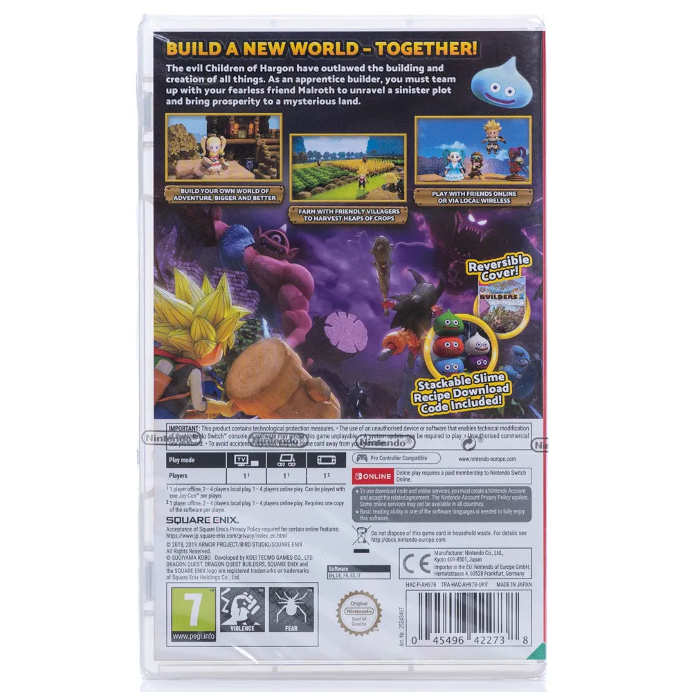 Dragon Quest Builders 2 - Switch spill (Forseglet) - Retrospillkongen