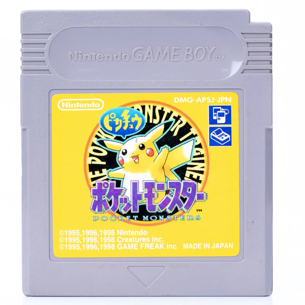Pokémon Yellow Version - GameBoy spill (NTSC-J, Japansk)