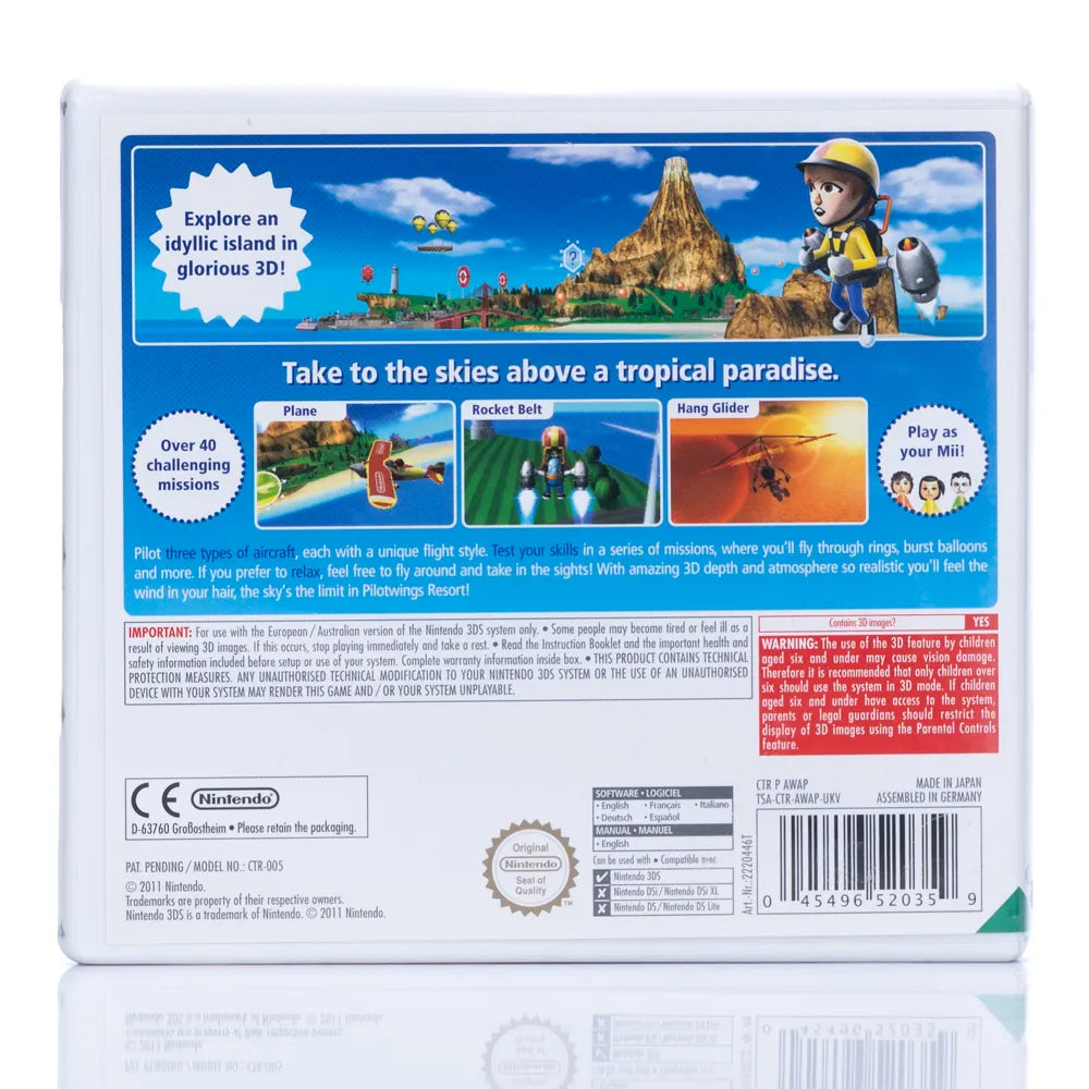 Pilotwings Resort - Nintendo 3DS spill - Retrospillkongen