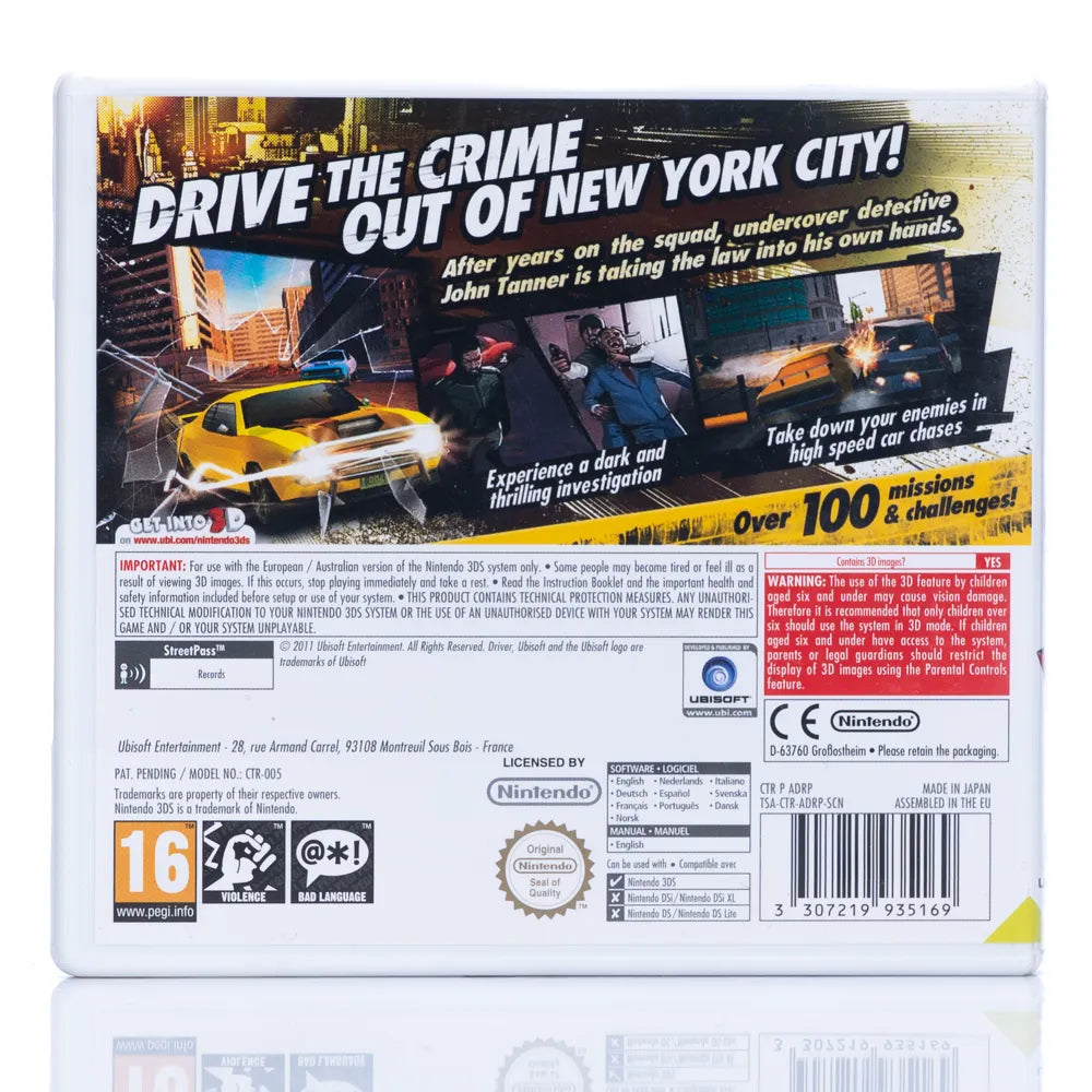Driver: Renegade 3D - Nintendo 3DS spill - Retrospillkongen