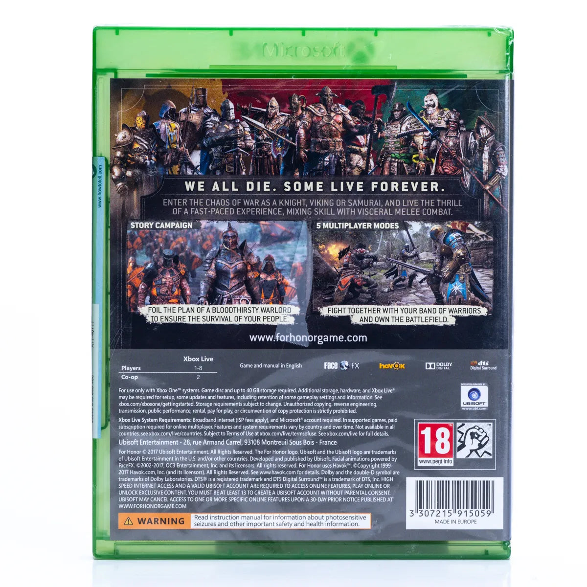 For Honor - Xbox One spill (Forseglet) - Retrospillkongen