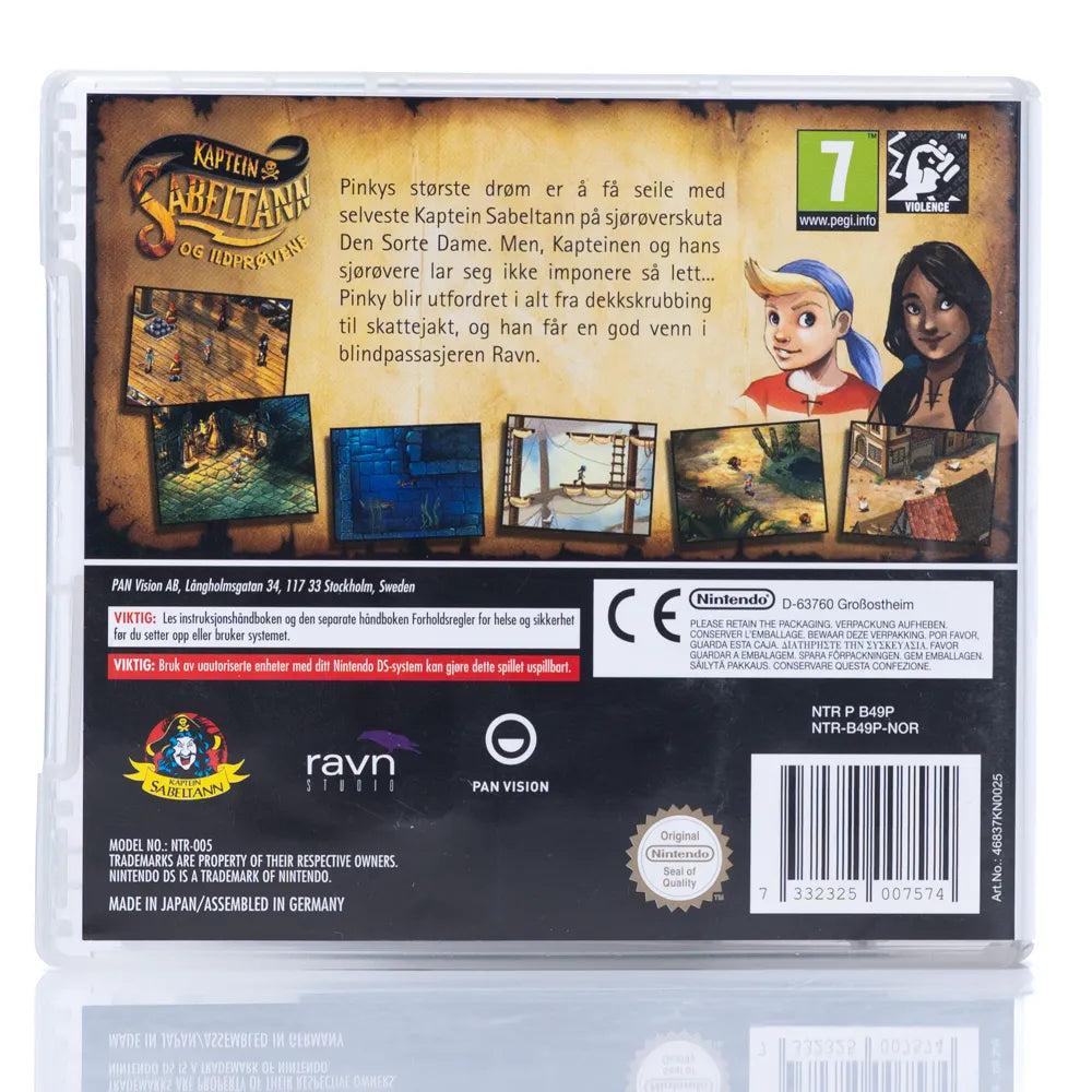 Kaptein Sabeltann og Ildprøven - Nintendo DS spill - Retrospillkongen
