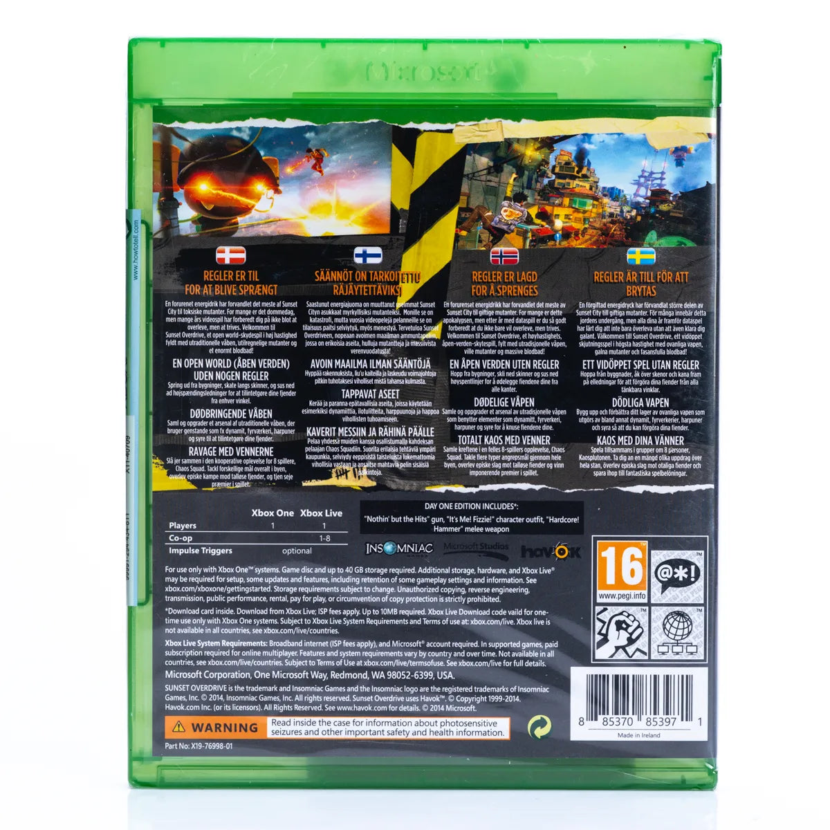 Sunset Overdrive - Day One Edition - Xbox One spill (Forseglet)