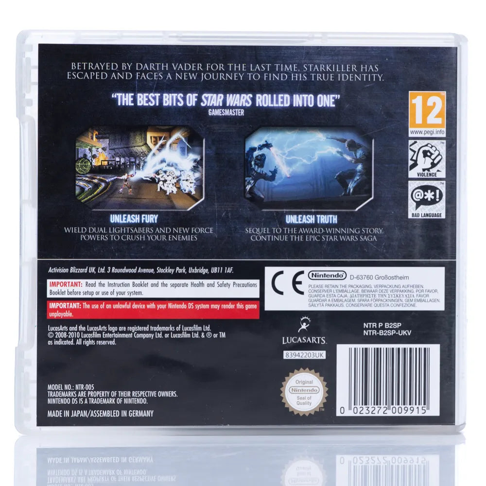 Star Wars: The Force Unleashed - Nintendo DS spill - Retrospillkongen
