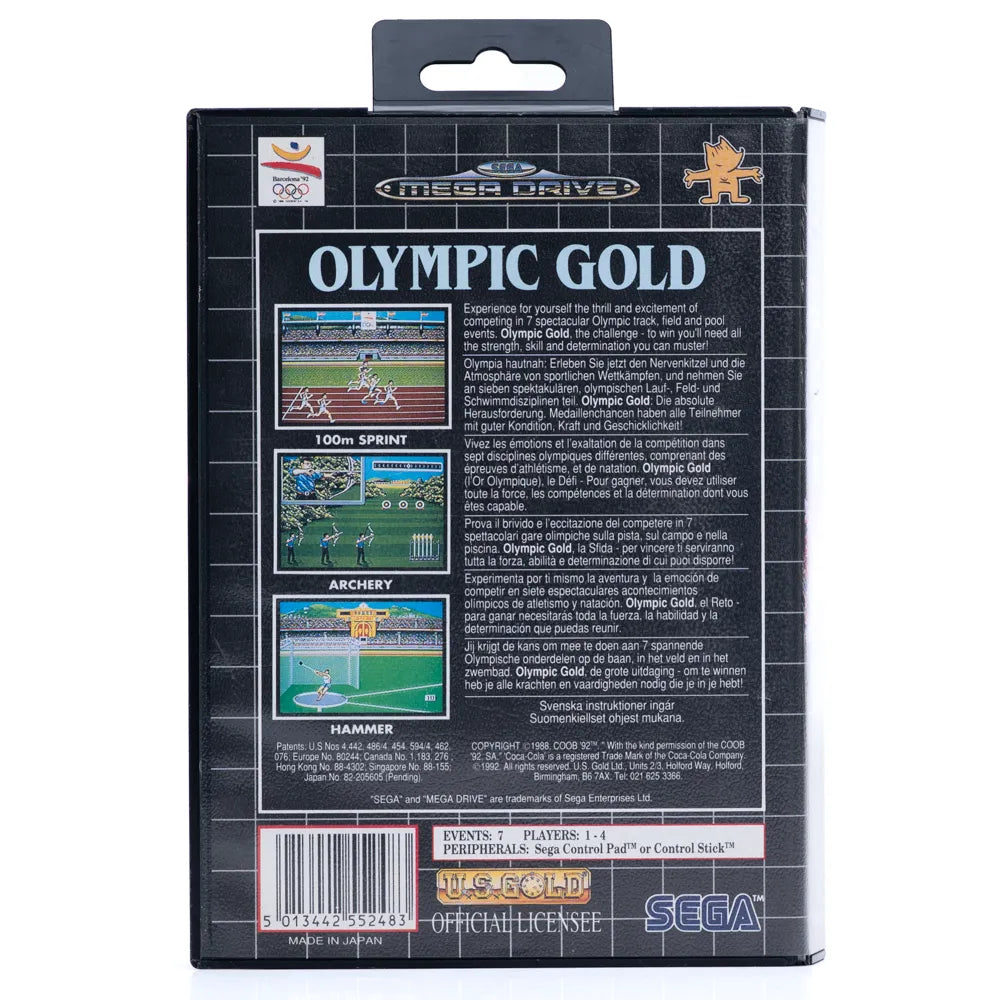 Olympic Gold: Barcelona '92 - SEGA Mega Drive spill