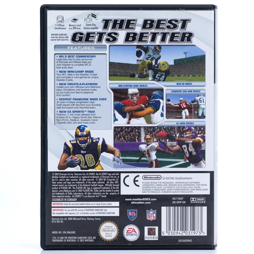 Madden NFL 2003 - Gamecube spill - Retrospillkongen
