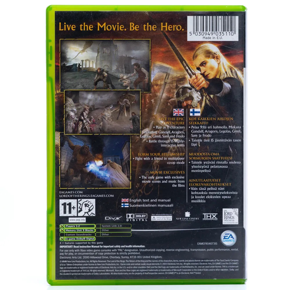 The Lord of the Rings: The Return of the King - Xbox spill - Retrospillkongen