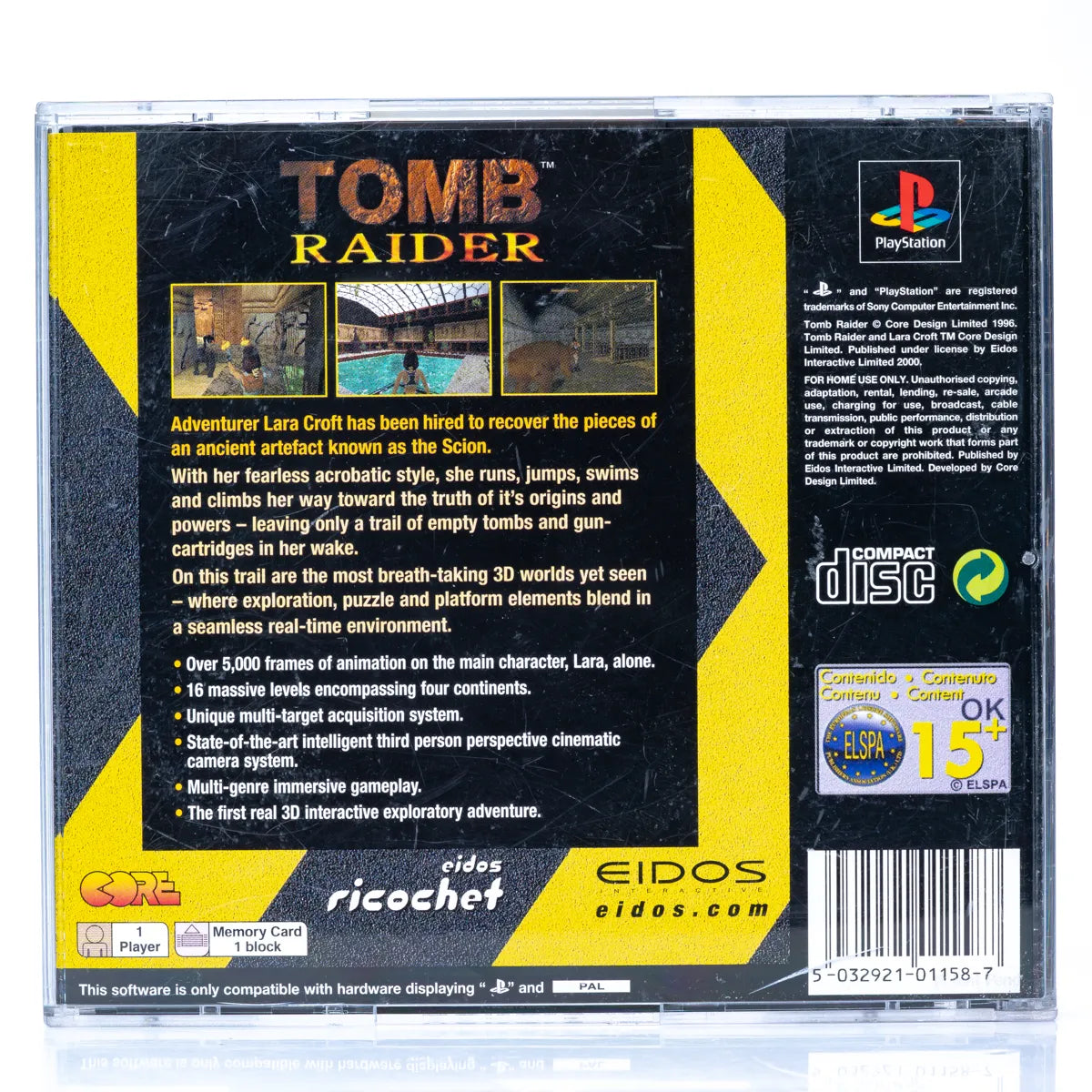 Tomb Raider - PS1 spill - Retrospillkongen