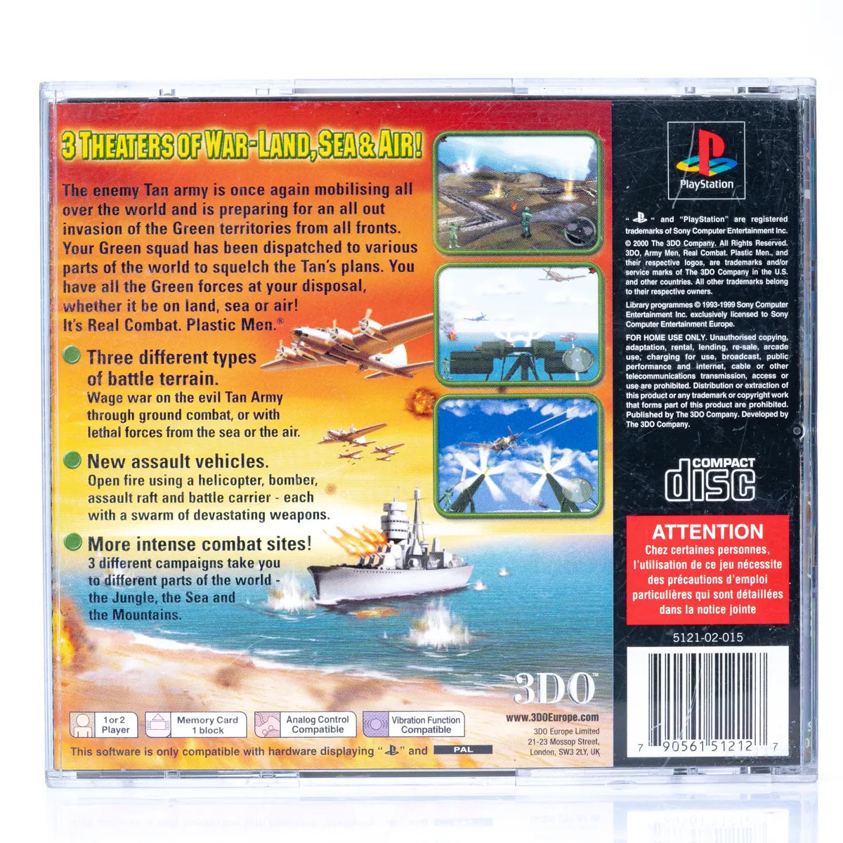 Army Men: Land, Sea, Air - PS1 Spill - Retrospillkongen